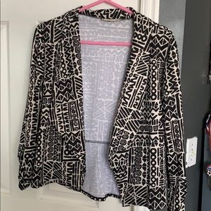 Chevron print blazer